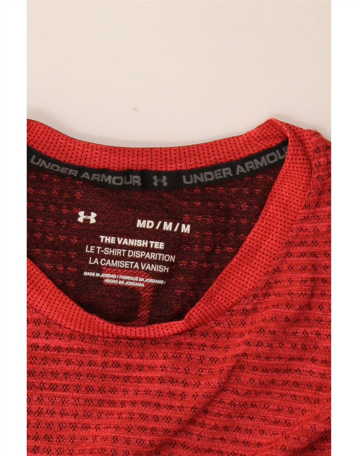 T-shirt grafica da uomo UNDER ARMOUR Top rosso medio chiazzato