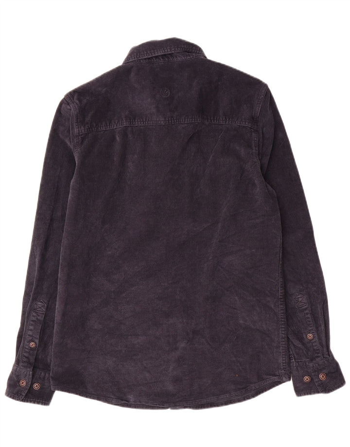 FAT FACE Camicia da uomo in velluto a coste XS in cotone blu navy