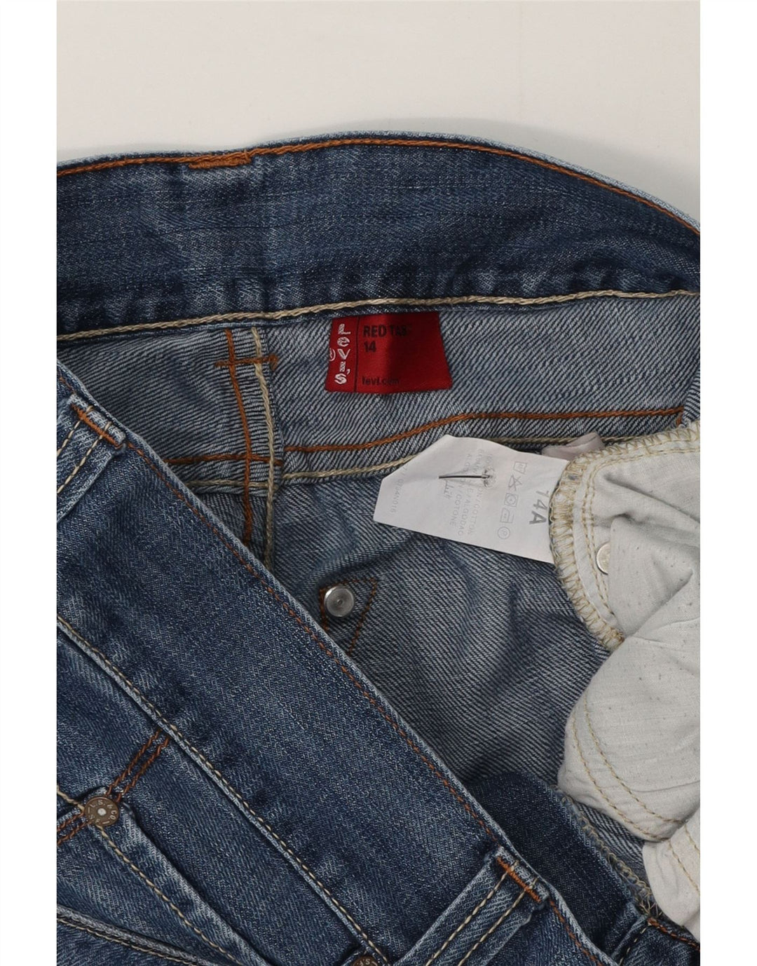 Pantaloncini di jeans Levi's per ragazzi 13-14 anni W30 Blu Cotone