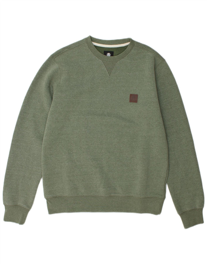 Felpa da uomo Element Maglione in poliestere verde medio