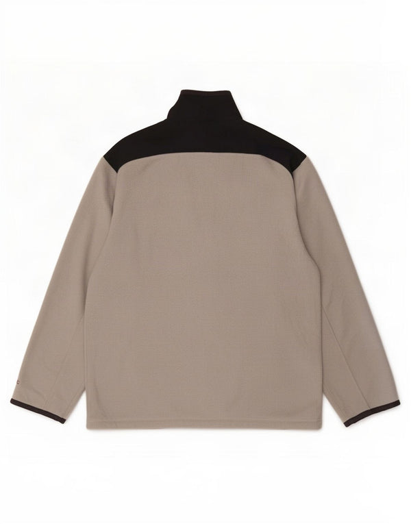 Giacca in pile da uomo Champion UK 40 Large Grigio Colourblock Poliestere