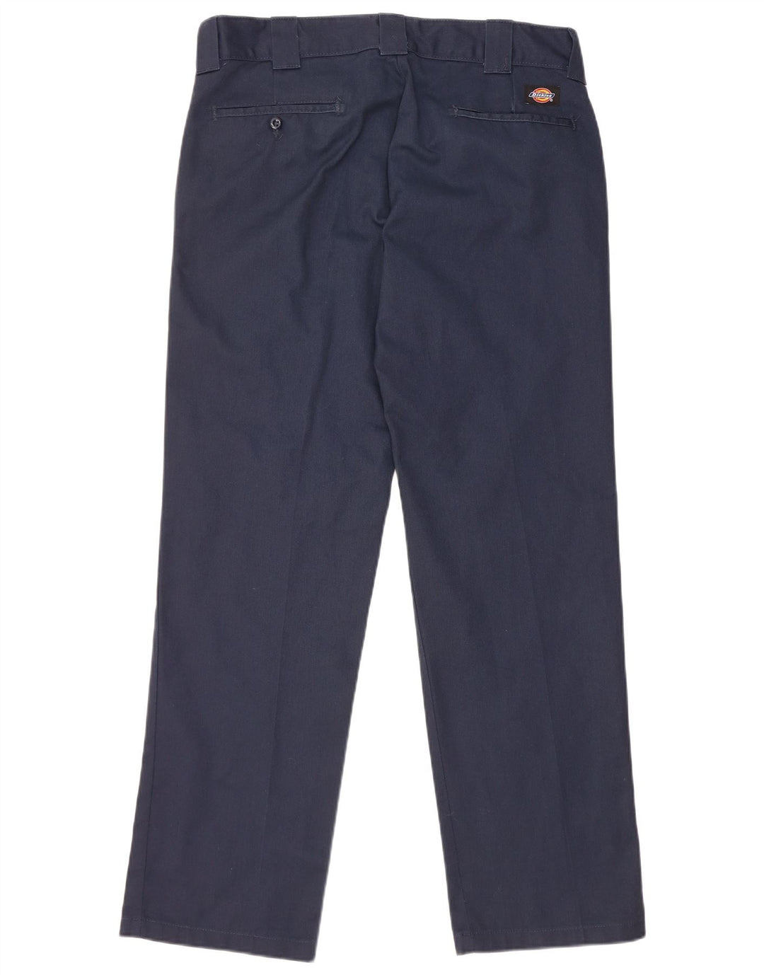 Dickies Pantaloni casual dritti slim da uomo W33 L32 poliestere blu navy