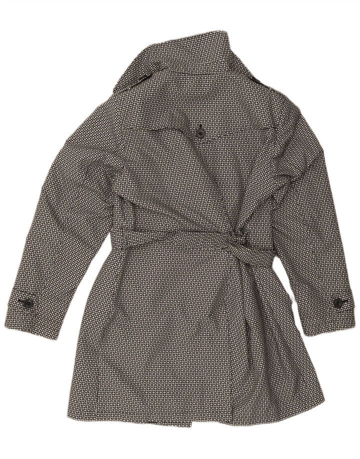 Trench da donna Marks & Spencer UK 18 XL Poliestere geometrico nero