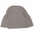 Top Zara Trafaluc da donna a maniche lunghe UK 10 piccolo grigio chiazzato