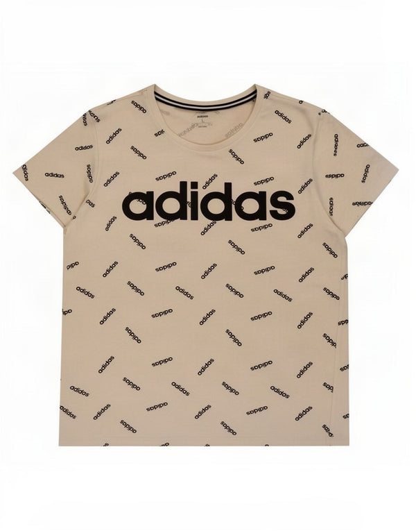 T-shirt grafica da uomo Adidas Top grande in cotone bianco