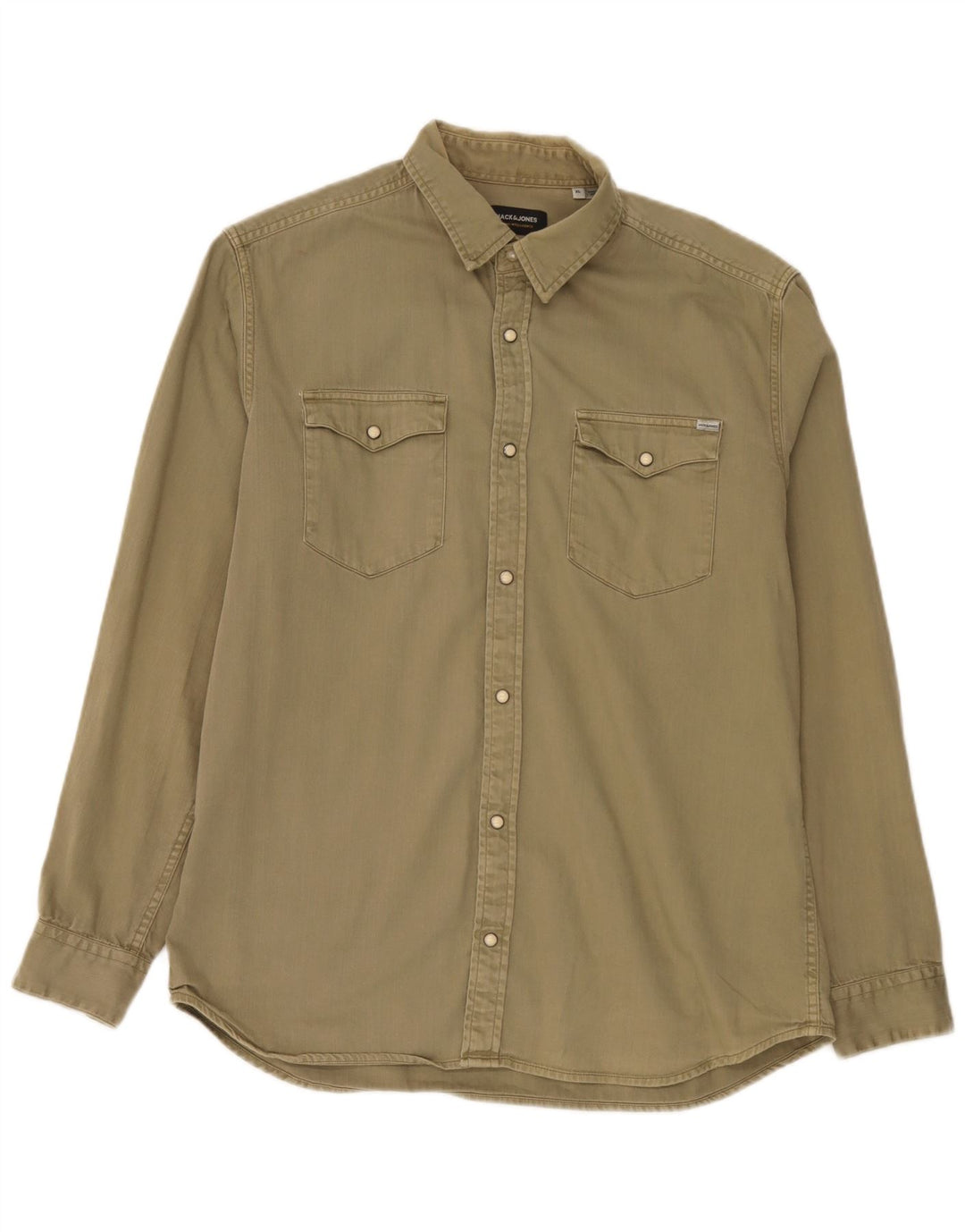 Camicia di jeans da uomo Jack & Jones XL Cachi