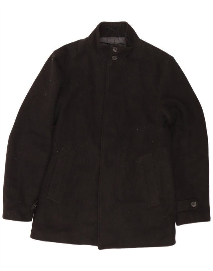 MARKS & SPENCER Cappotto da uomo UK 36 Piccolo poliestere nero