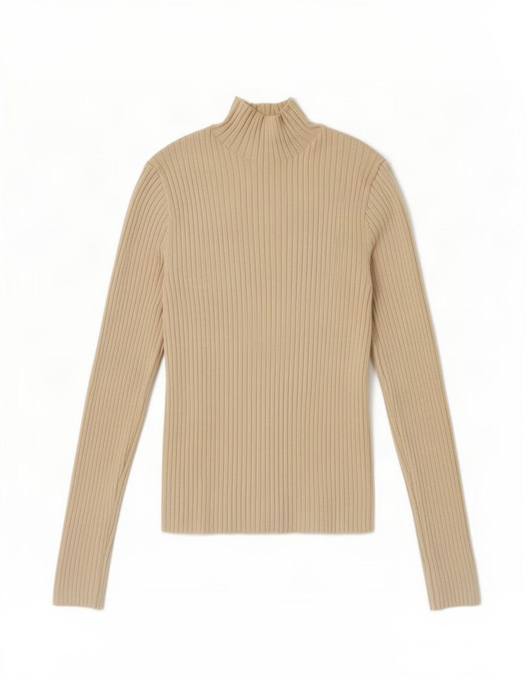 Maglione maglione collo alto da donna Zara UK 12 medio bianco sporco