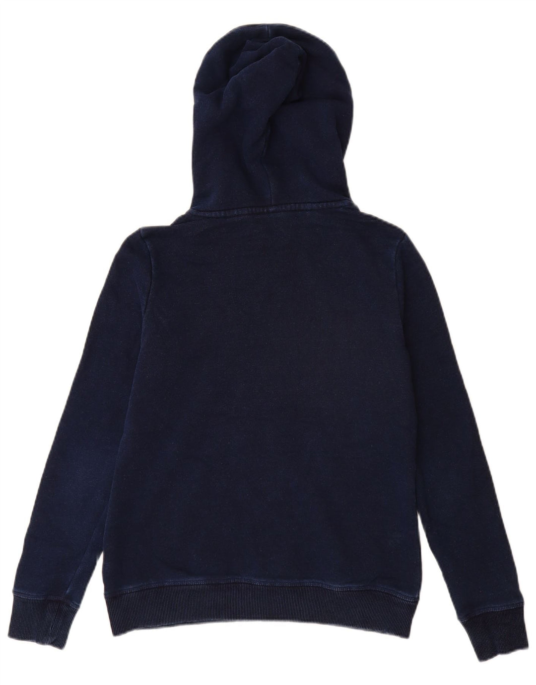 Felpa con cappuccio da donna SUPERDRY UK 8 Small in cotone blu navy