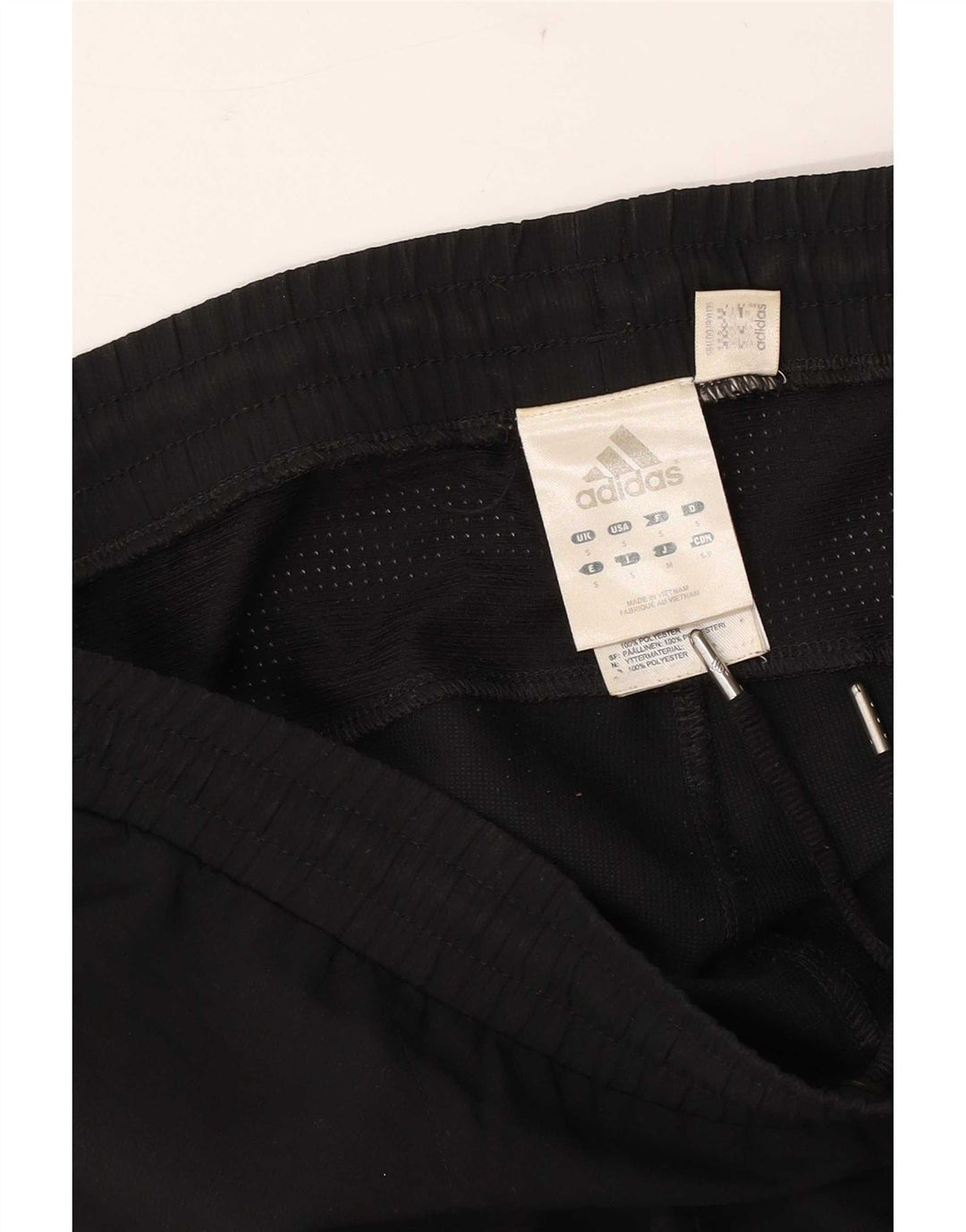 Pantaloni da tuta da uomo Adidas Small neri in poliestere