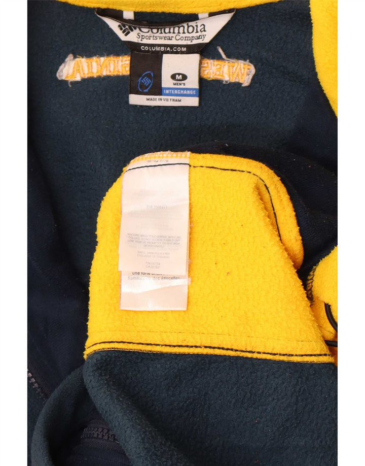 Giacca in pile Interchange da uomo Columbia UK 38 Medium Blu Navy Colourblock
