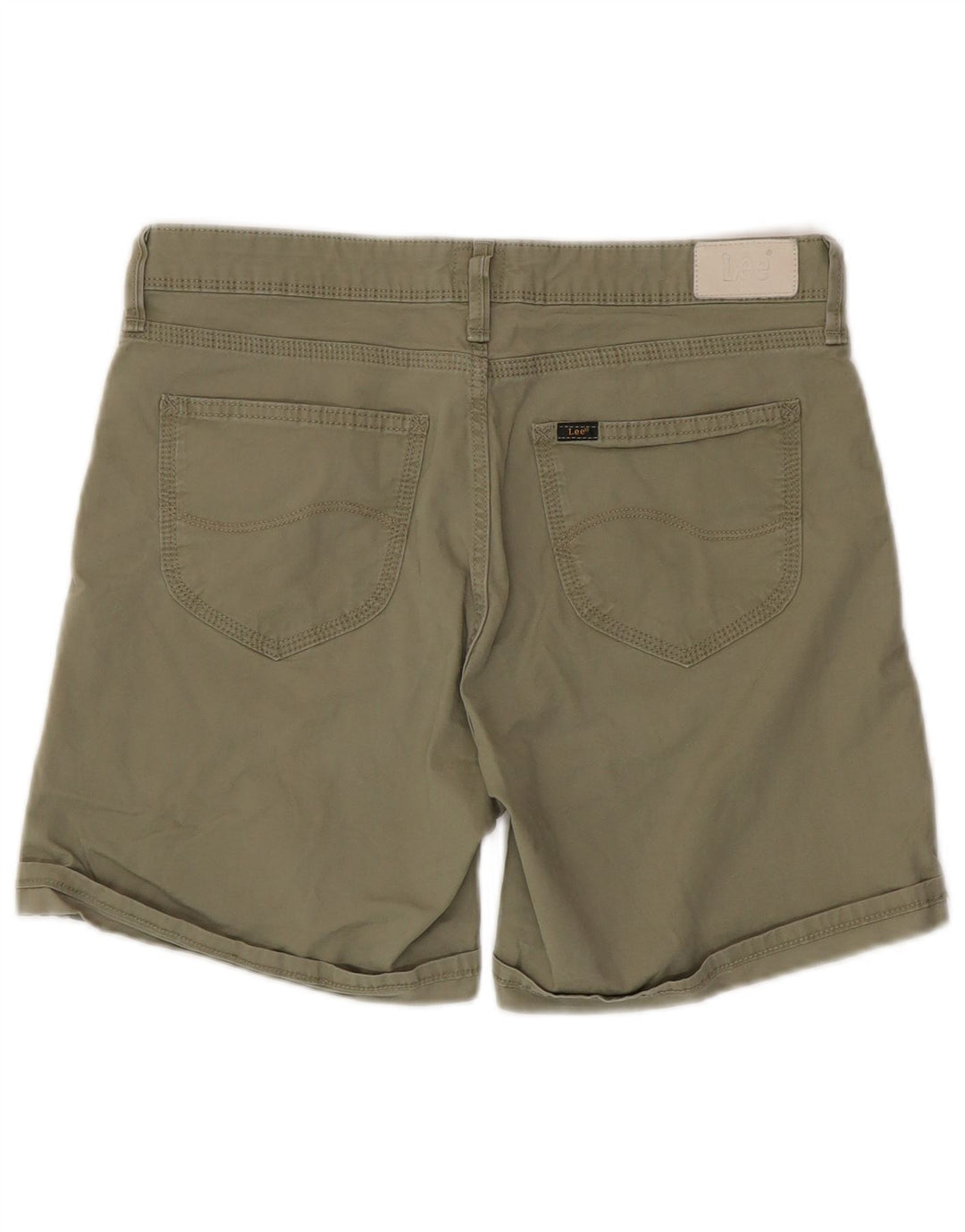 LEE Womens Boyfriend Casual Shorts W29 Medium Khaki Cotton Vintage Lee and Second-Hand Lee from Messina Hembry 