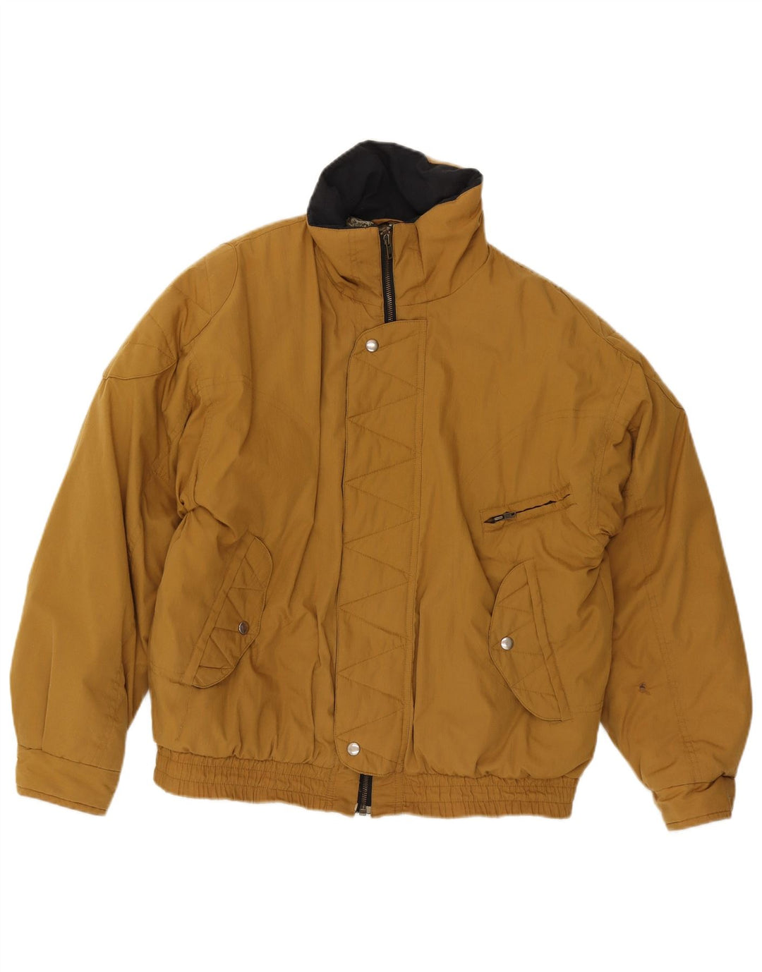 Giubbotto bomber imbottito vintage da uomo IT 48 Marrone medio