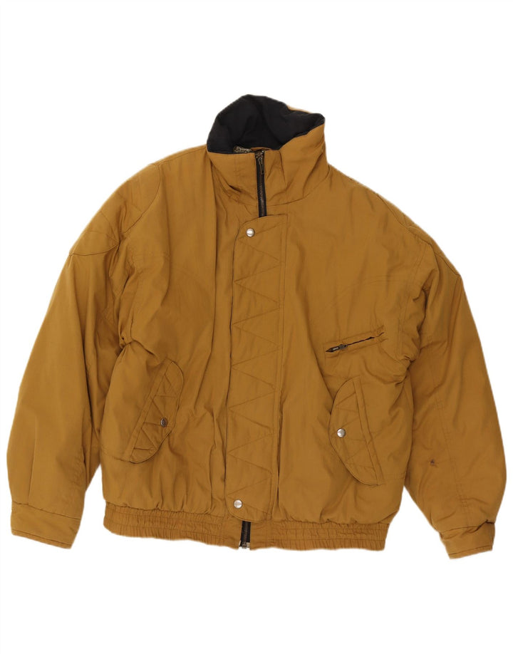 Giubbotto bomber imbottito vintage da uomo IT 48 Marrone medio