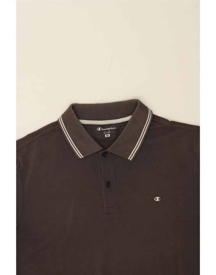 CHAMPION Mens Easy Fit Polo Shirt 2XL Grey Cotton Vintage Champion and Second-Hand Champion from Messina Hembry 