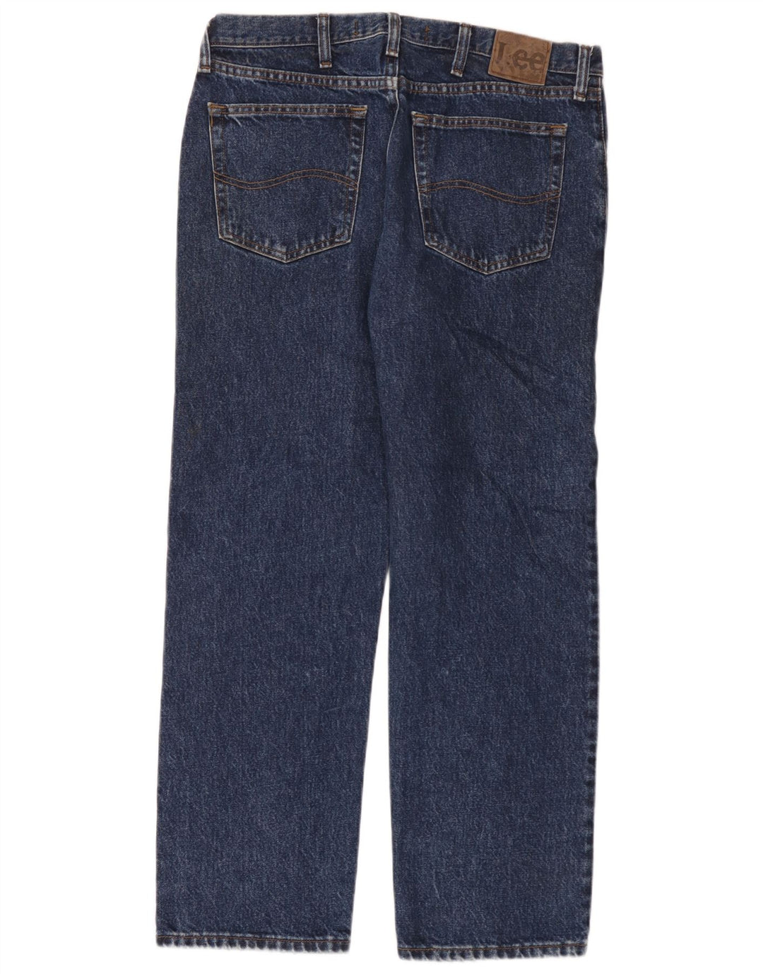 Jeans dritti da uomo Lee vestibilità regolare W34 L29 cotone blu navy
