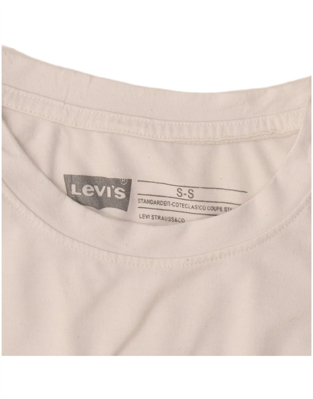 T-shirt grafica standard da donna LEVI'S Coupe UK 10 piccola bianca