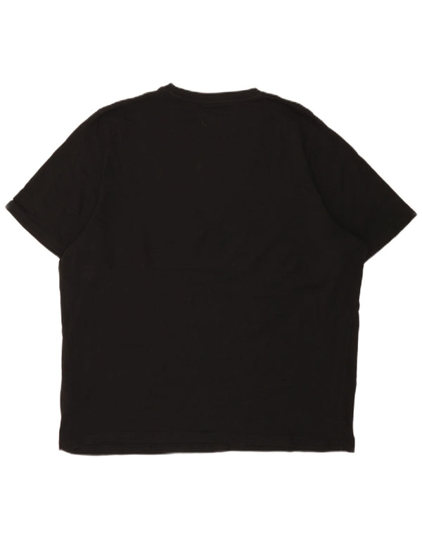 T-shirt grafica da uomo Puma Top XL in cotone nero