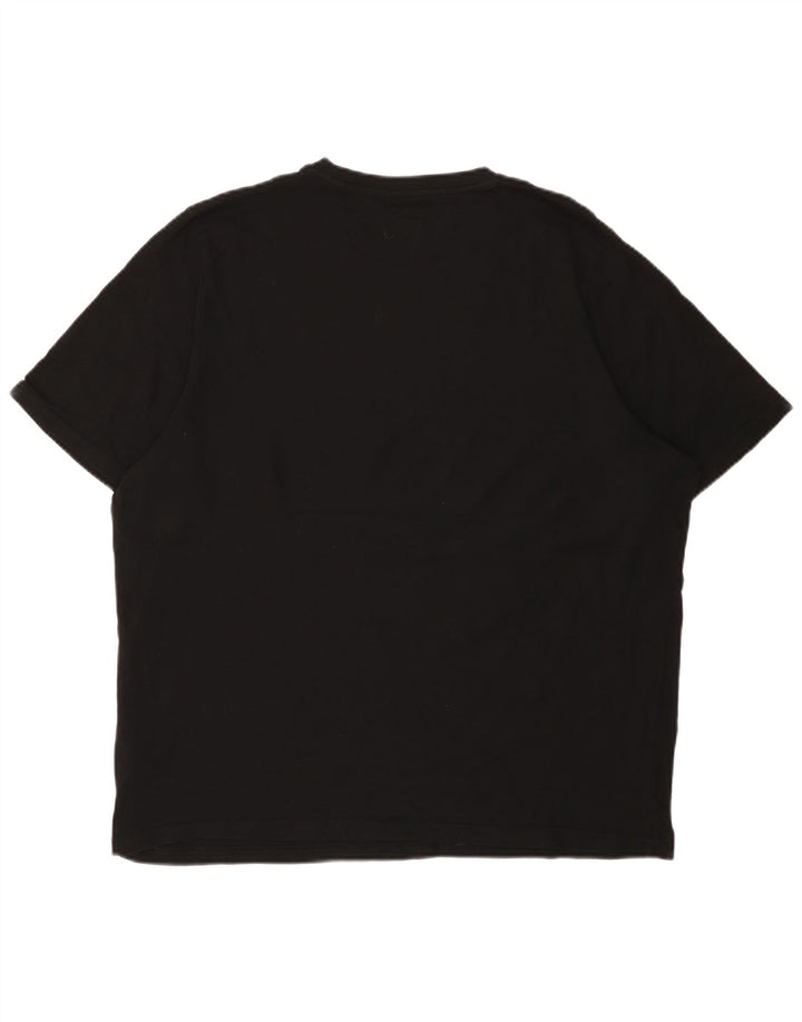 T-shirt grafica da uomo Puma Top XL in cotone nero