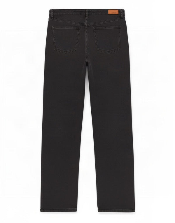 Jeans dritti da donna Fat Face UK 14 Large W34 L30 Cotone nero