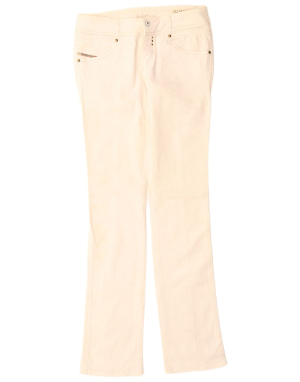 Jeans dritti Rokket da donna DIESEL W29 L34 cotone bianco