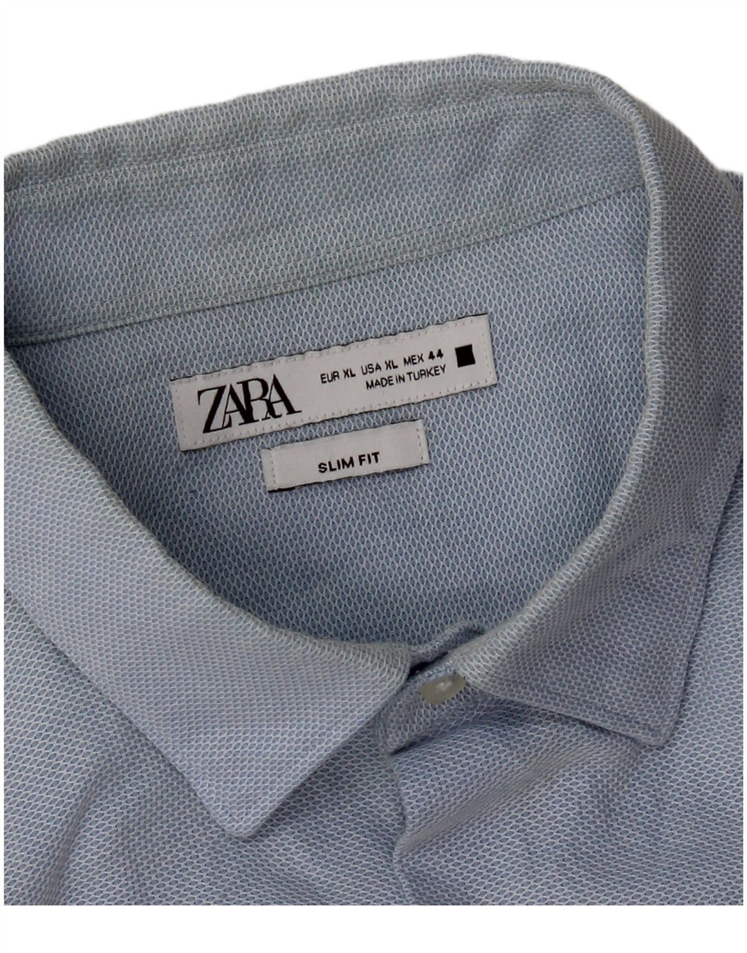 Camicia Zara da uomo slim fit XL blu