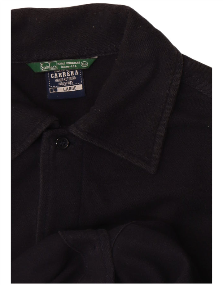 Camicia a maniche corte da uomo Carrera grande nera