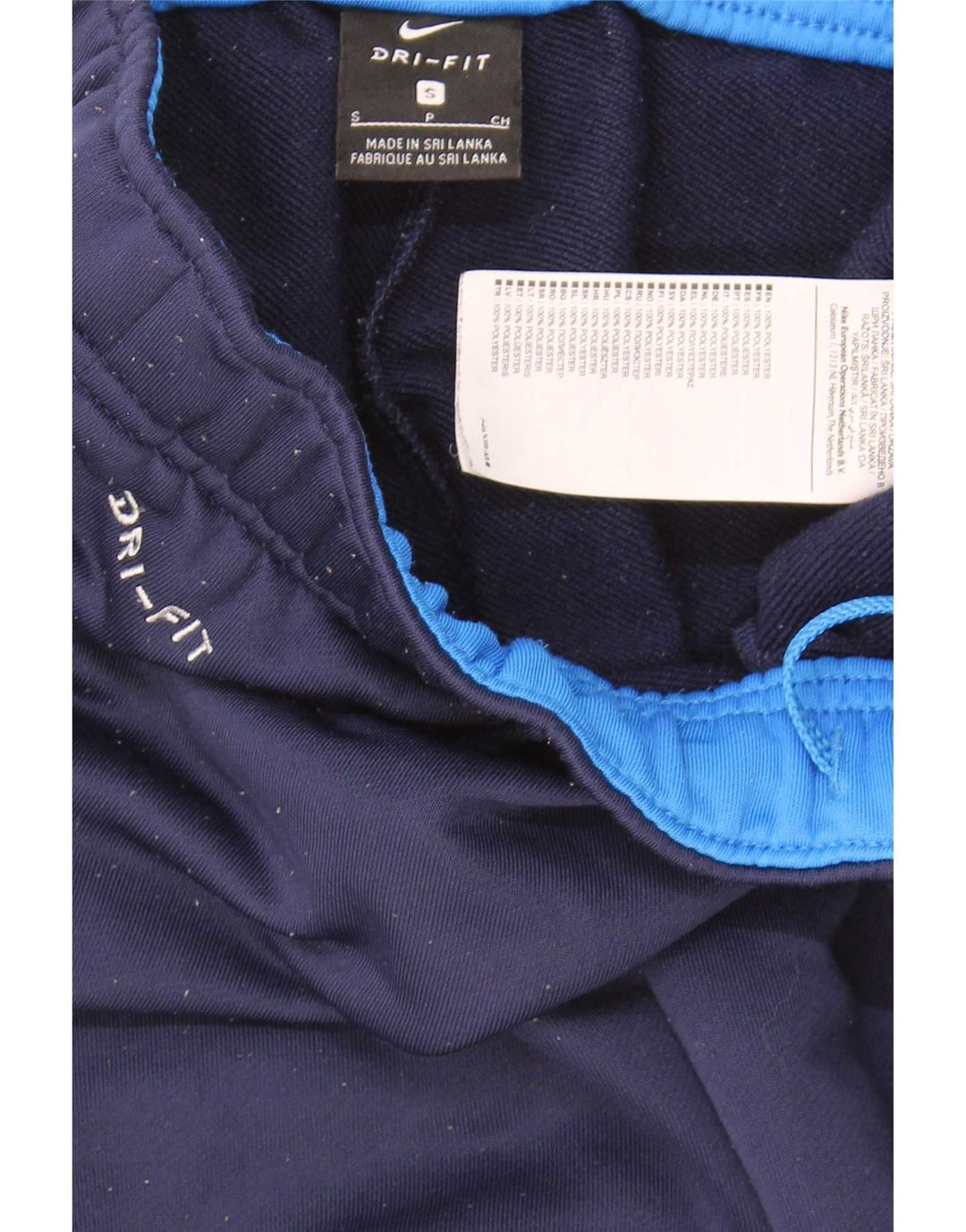 Pantaloni da tuta Nike Dri Fit da uomo piccoli in poliestere blu navy