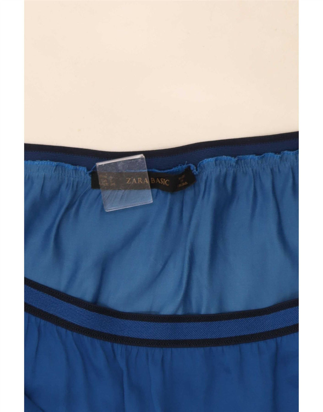 Gonna a trapezio da donna Zara grande W30 blu