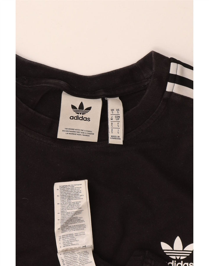 T-shirt ADIDAS da uomo Top piccola in cotone nero