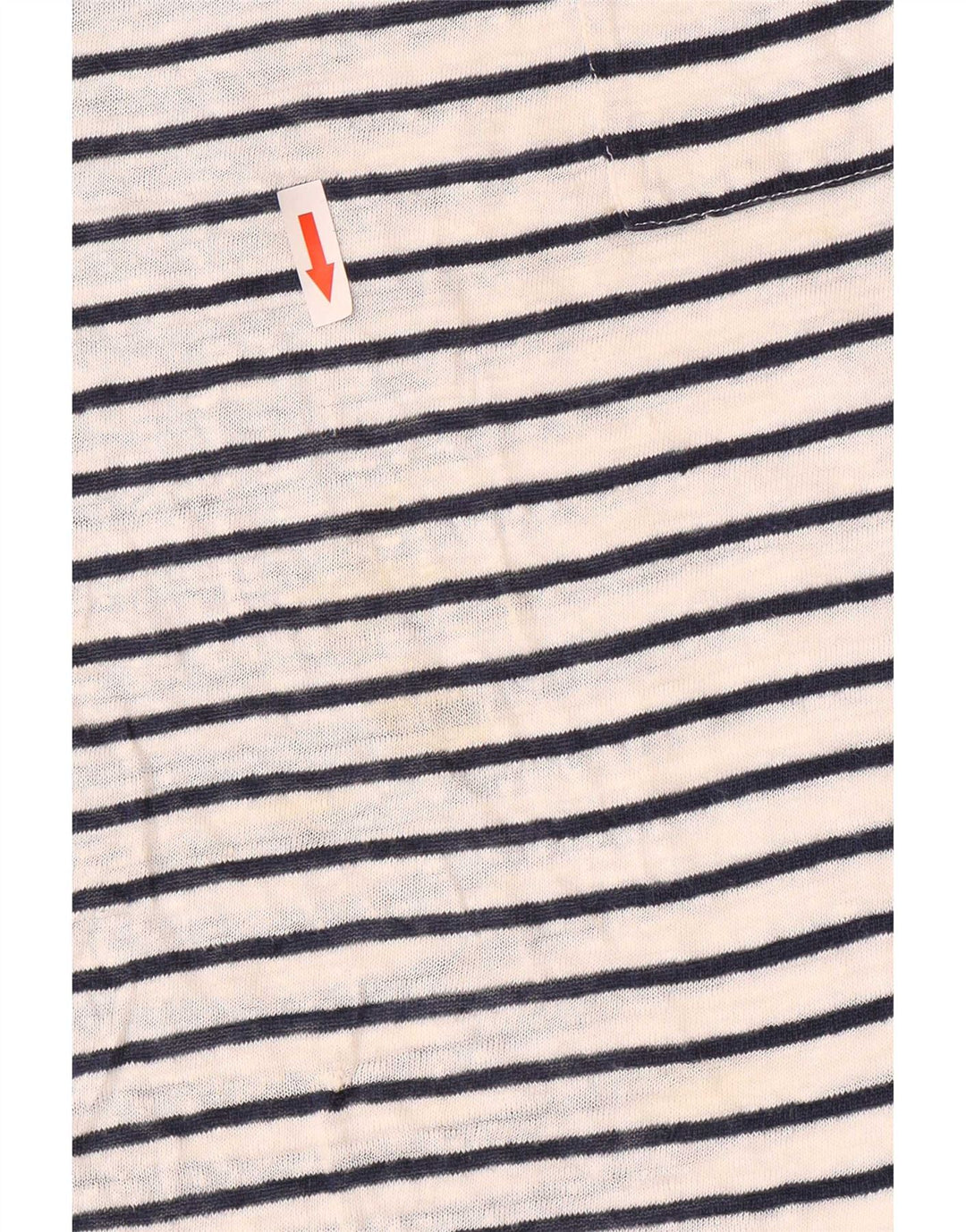 T-shirt da donna Massimo Dutti Top UK 14 a righe bianche medie