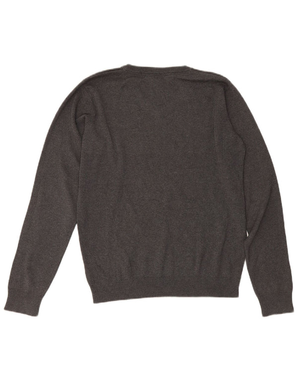 Maglione Marks & Spencer da bambino con scollo a V 13-14 anni in cotone grigio