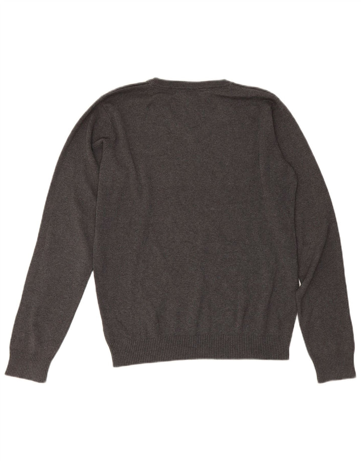 Maglione Marks & Spencer da bambino con scollo a V 13-14 anni in cotone grigio
