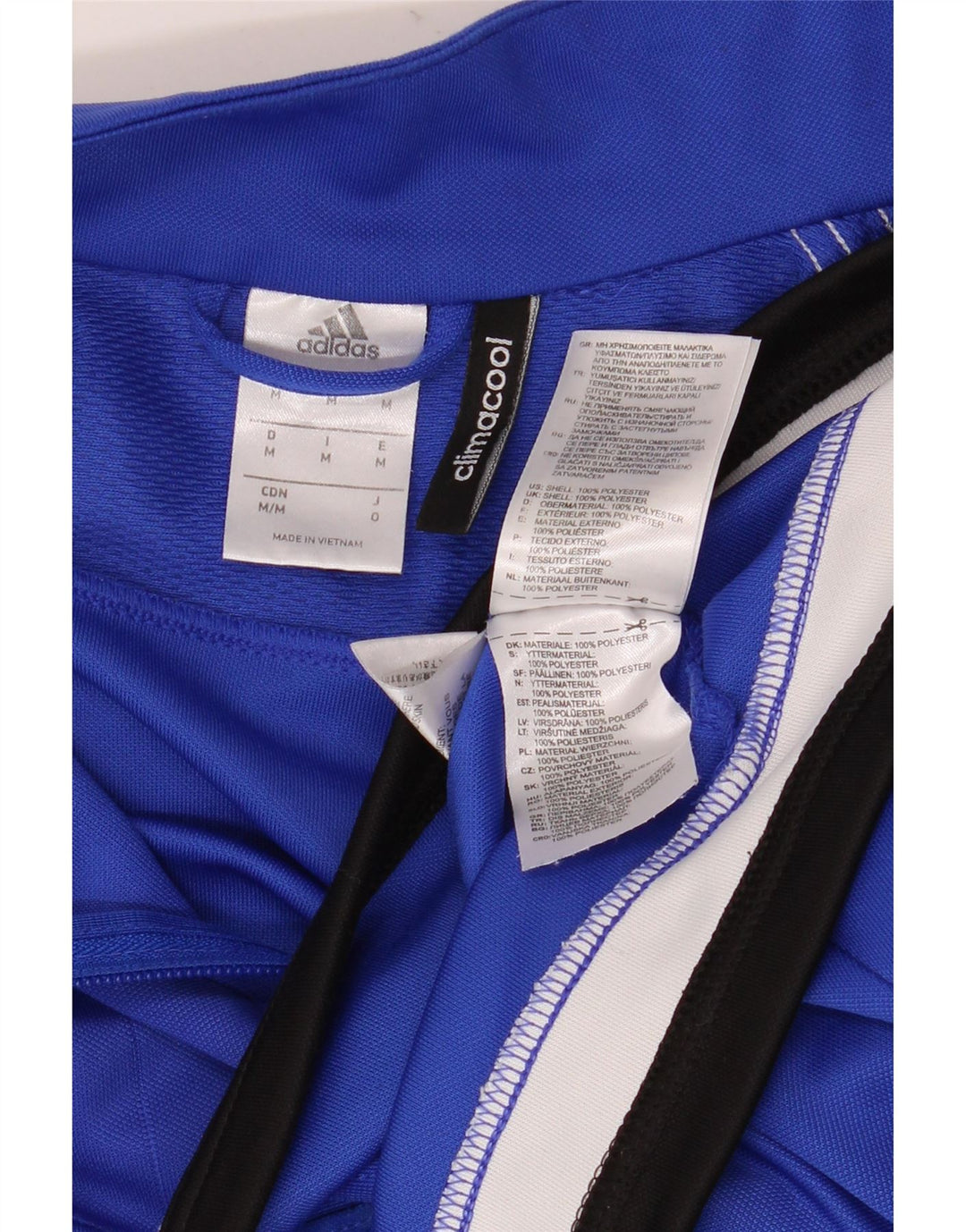 Giacca da allenamento Adidas Climacool da uomo in poliestere blu medio