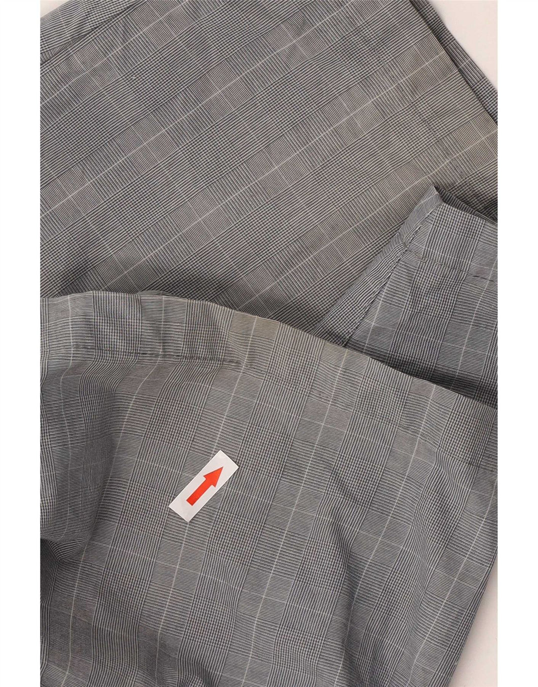 Pantaloncini chino da uomo Marks & Spencer W36 grande cotone a quadri grigi