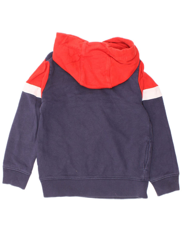 Tommy Hilfiger Ragazzi Felpa con cappuccio grafica Maglione 3-4 anni Blu navy Colourblock