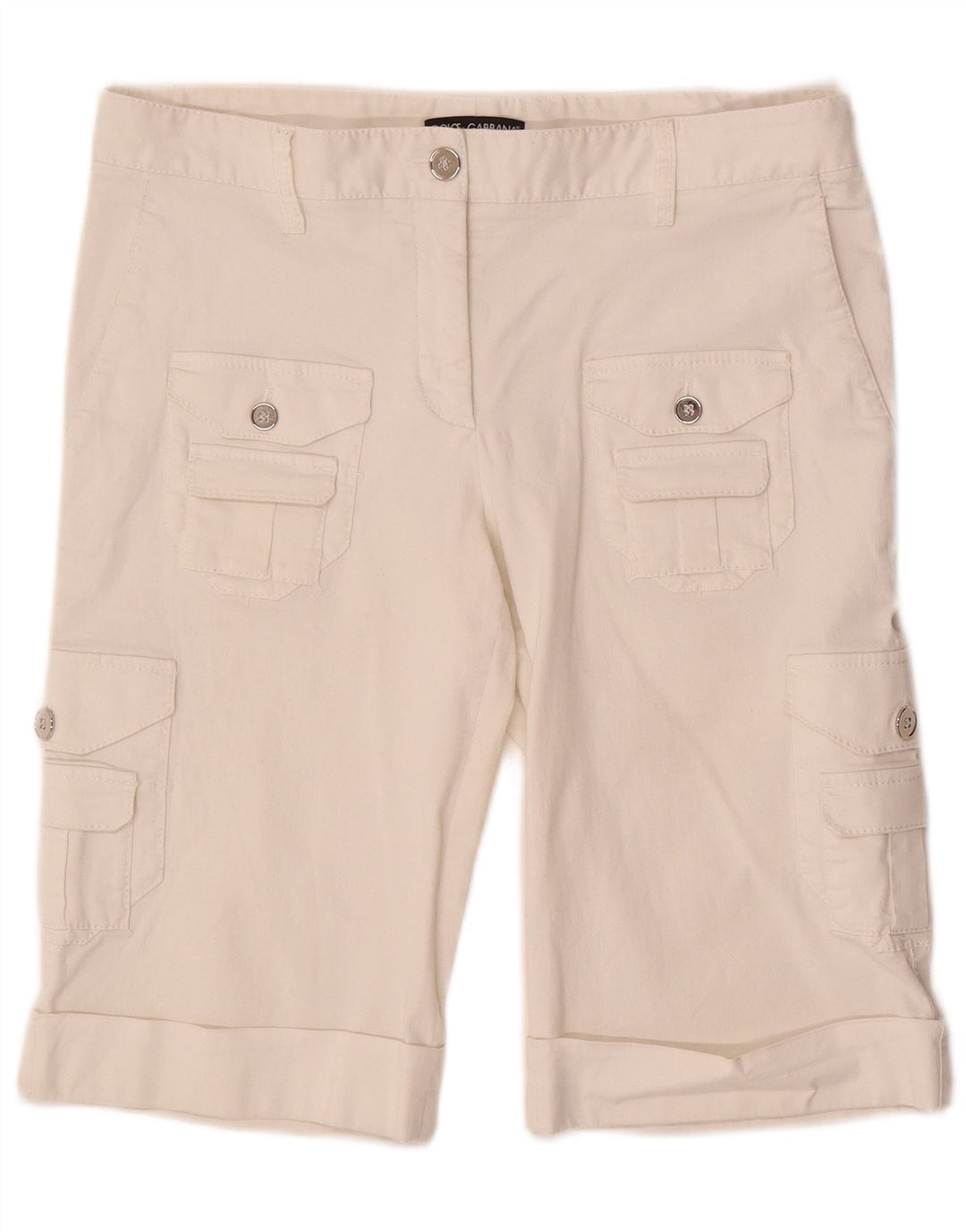 Dolce & Gabbana Womens Cargo Shorts IT 44 Medium W32 White