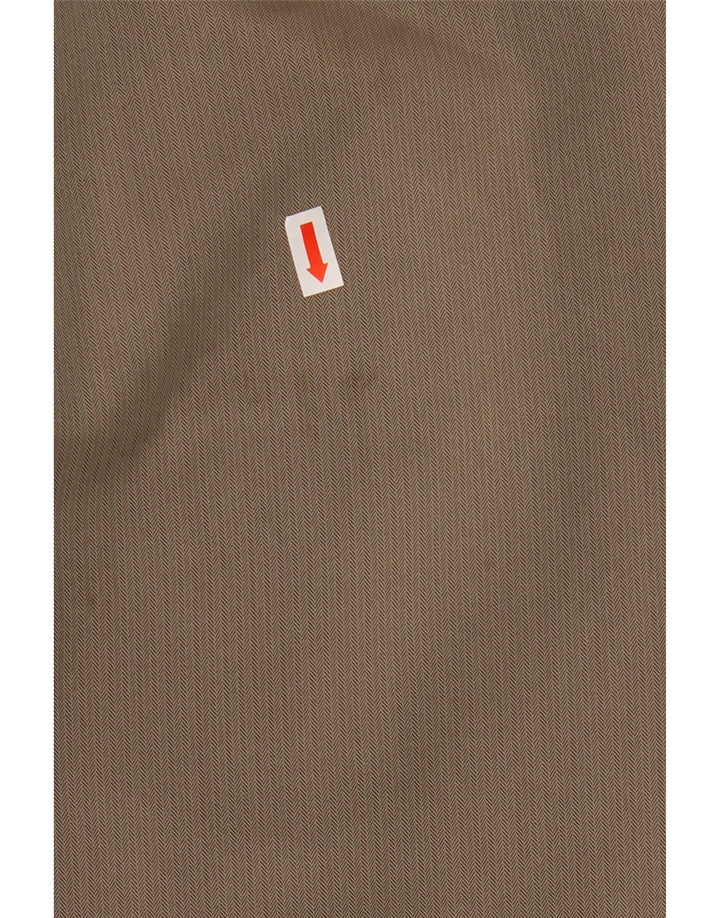 Pantaloni chino dritti da uomo IZOD W38 L32 Poliestere beige a spina di pesce