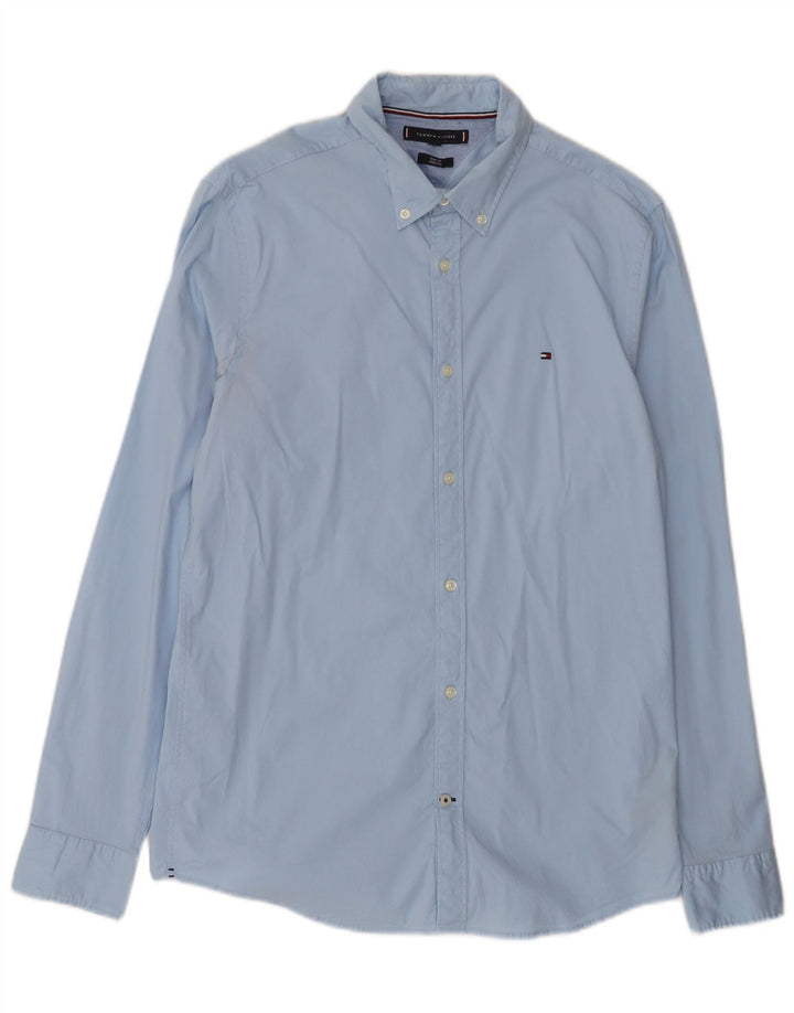 Camicia slim fit da uomo Tommy Hilfiger grande blu