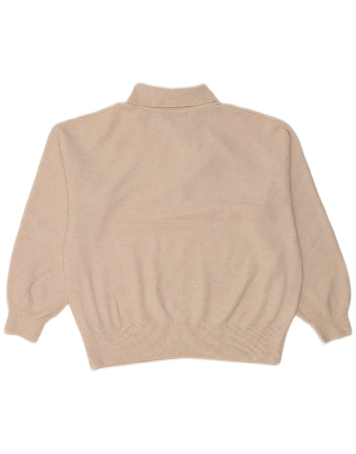 Maglione maglione collo alto da donna Marks & Spencer UK 14 medio bianco sporco