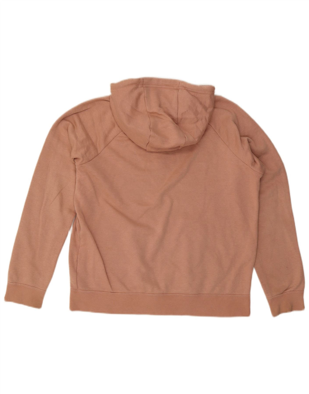 Felpa con cappuccio e zip da donna Nike UK 14 cotone arancione medio