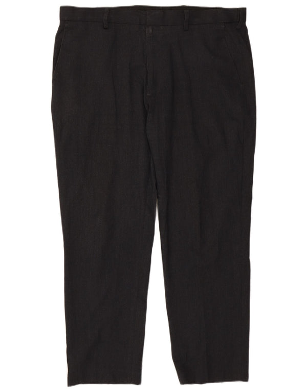 Pantaloni chino vestibilità regolare da uomo Marks & Spencer W38 L29 poliestere nero