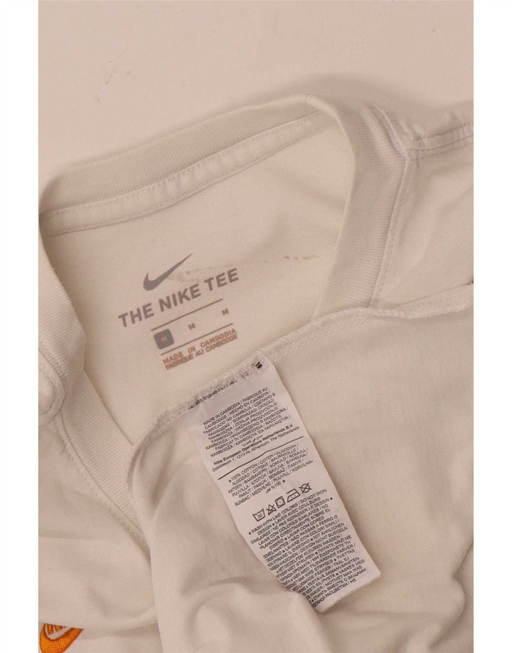 T-shirt grafica da uomo Nike Top in cotone bianco medio