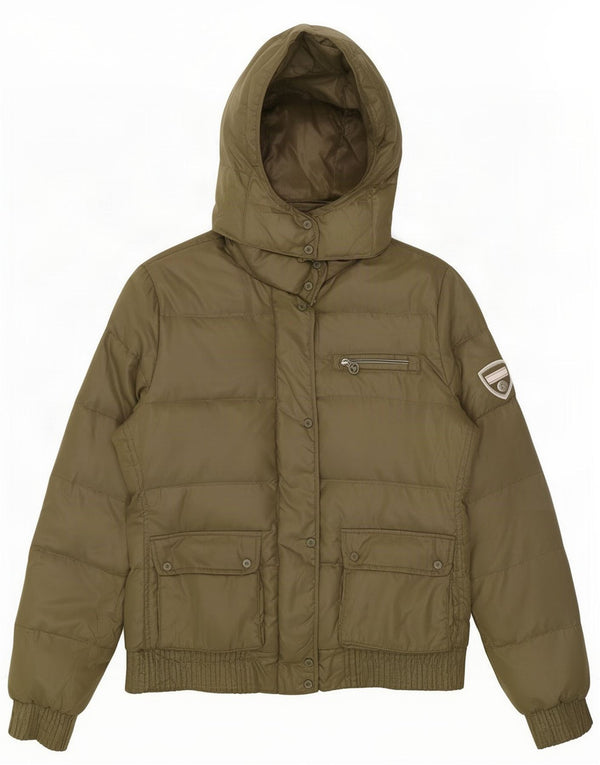 Giacca imbottita con cappuccio da donna Champion UK 14 Poliestere verde medio