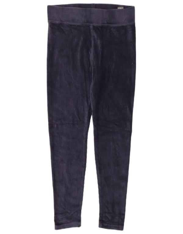 Leggings in velluto da donna Marks & Spencer UK 12 cotone blu navy medio