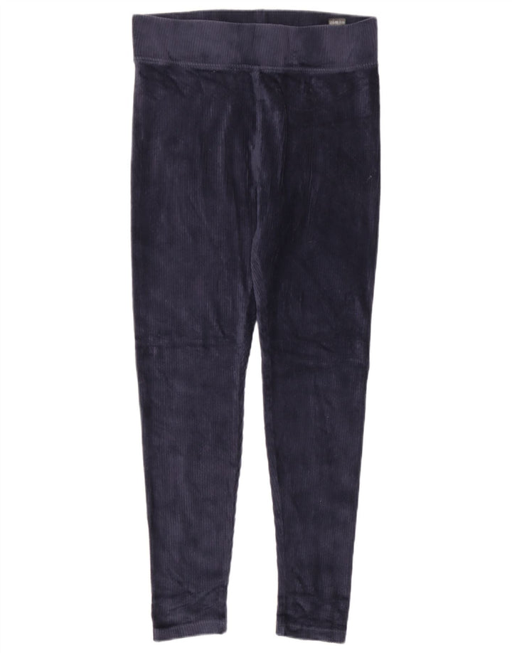 Leggings in velluto da donna Marks & Spencer UK 12 cotone blu navy medio
