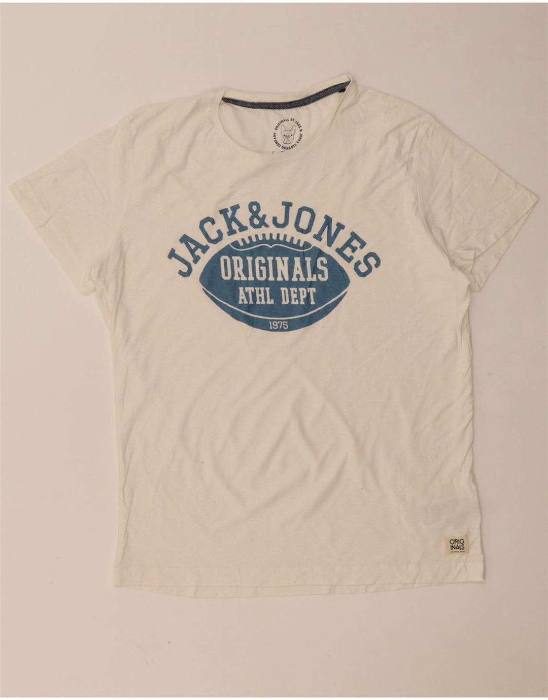 JACK & JONES T-shirt grafica da uomo XL in cotone bianco