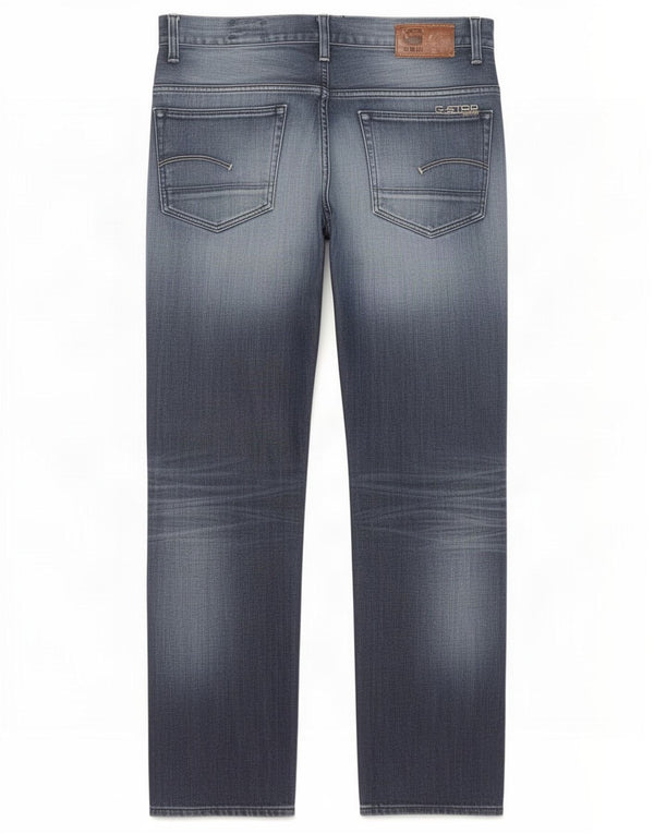Jeans dritti invecchiati da uomo G-Star W34 L34 cotone blu