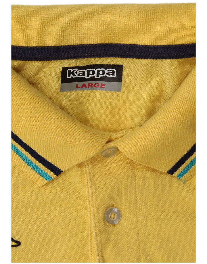 Polo Kappa Uomo Large Gialla