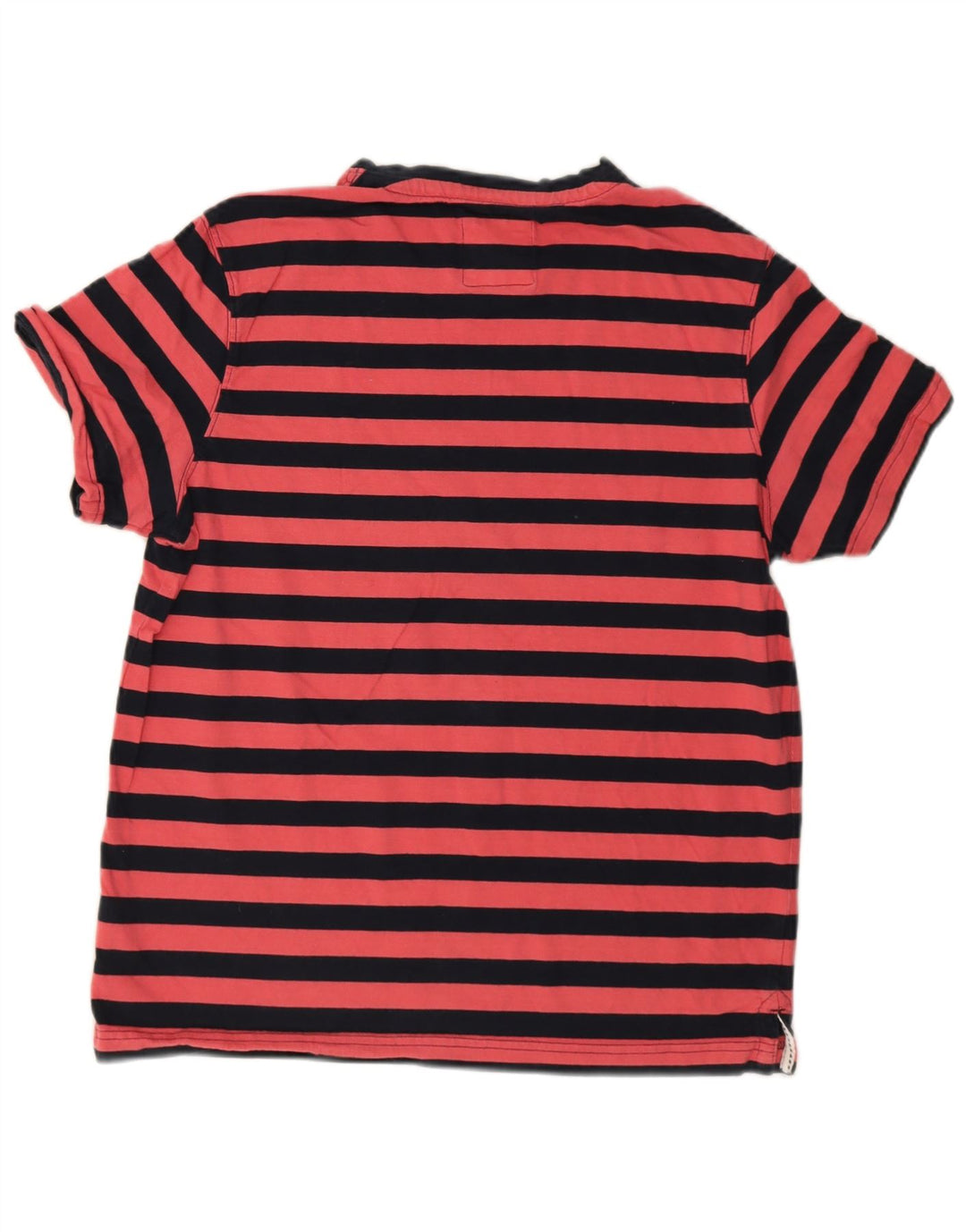 Crew Clothing T-shirt da uomo Top in cotone a righe rosa medio